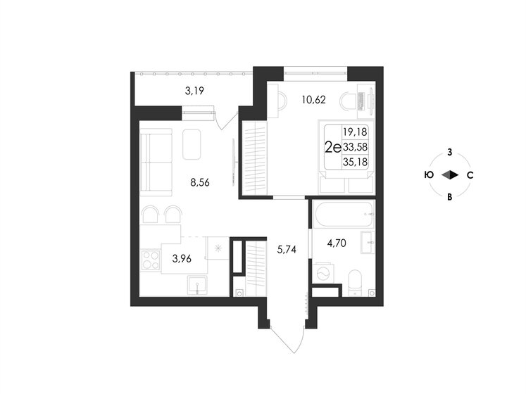 97,2 м², 4-комнатная квартира 5 980 000 ₽ - изображение 85