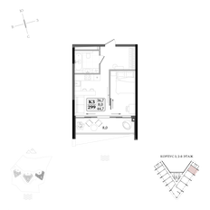 Квартира 44,7 м², студия - изображение 2