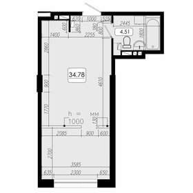 Квартира 34,8 м², 1-комнатная - изображение 1