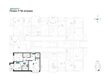 Квартира 76,5 м², 2-комнатная - изображение 2