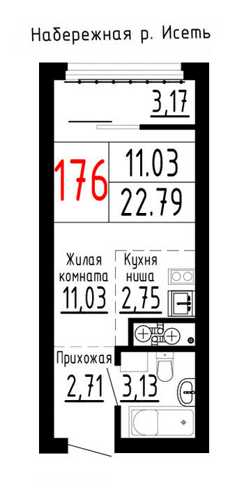 Варианты планировок ЖК «ЛУВР» - планировка 10
