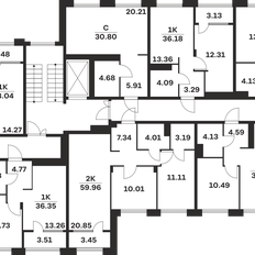 Квартира 67,2 м², 2-комнатная - изображение 3