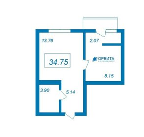 Квартира 31,1 м², 1-комнатная - изображение 1
