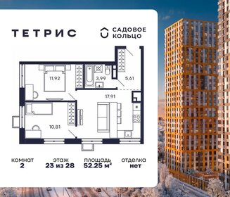 Квартира 52,3 м², 2-комнатная - изображение 1