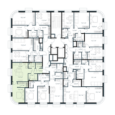 Квартира 48,7 м², 2-комнатная - изображение 3