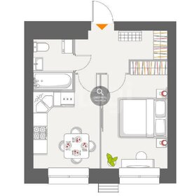 Квартира 34,7 м², 1-комнатная - изображение 1