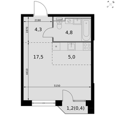 Квартира 31,9 м², студия - изображение 2