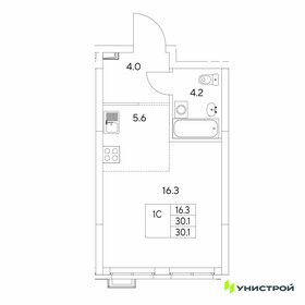Квартира 30,1 м², 1-комнатная - изображение 1