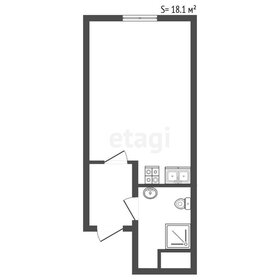 Квартира 17,9 м², студия - изображение 1
