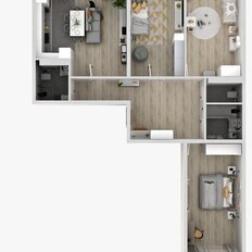 Квартира 108,7 м², 3-комнатная - изображение 2