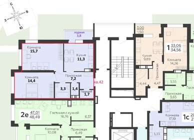 Квартира 55 м², 2-комнатная - изображение 1