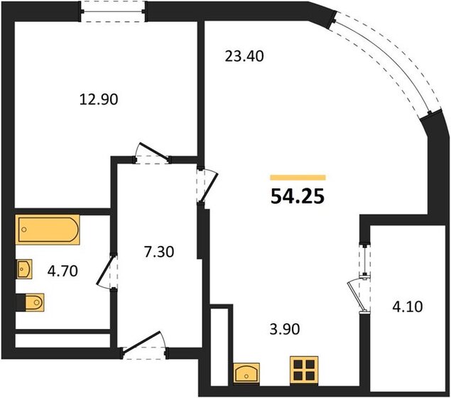 75 м², 3-комнатная квартира 14 390 000 ₽ - изображение 81