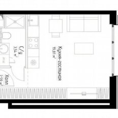 Квартира 26 м², студия - изображение 4