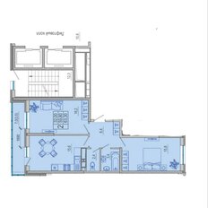 Квартира 59 м², 2-комнатная - изображение 1