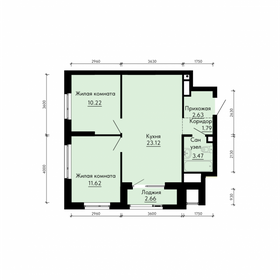 Квартира 54,2 м², 2-комнатная - изображение 1