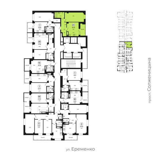 47 м², 2-комнатная квартира 6 800 000 ₽ - изображение 88