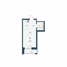 Квартира 28,6 м², студия - изображение 2