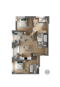 Квартира 95,6 м², 3-комнатная - изображение 3