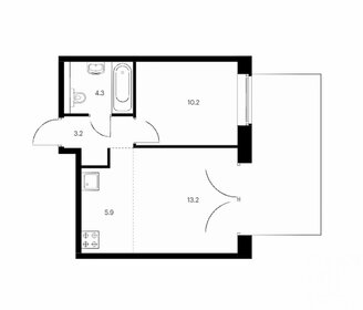 Квартира 40,8 м², 1-комнатная - изображение 1