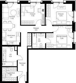 Квартира 85,7 м², 3-комнатная - изображение 2