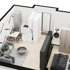 Квартира 42,7 м², 2-комнатная - изображение 3