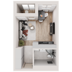 Квартира 25,9 м², студия - изображение 2