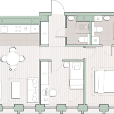 Квартира 56 м², 2-комнатная - изображение 2