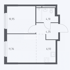 Квартира 38,1 м², 1-комнатная - изображение 1