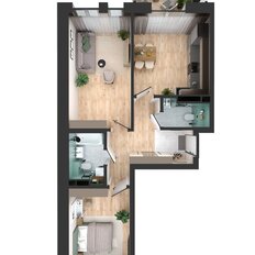 Квартира 67,8 м², 2-комнатная - изображение 4