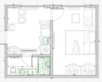 Квартира 26 м², 1-комнатные - изображение 3