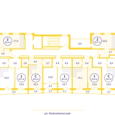Квартира 41,1 м², 1-комнатная - изображение 3