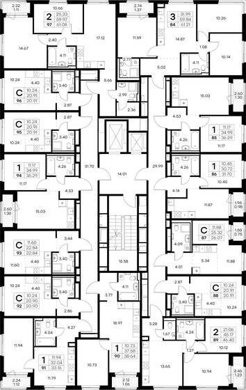 25,6 м², квартира-студия 5 800 000 ₽ - изображение 83