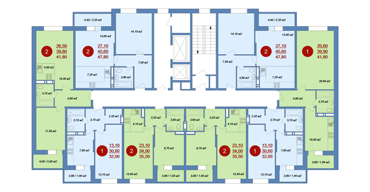 Квартира 47,8 м², 2-комнатная - изображение 2