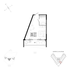 Квартира 40,7 м², студия - изображение 2