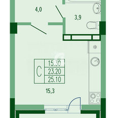 Квартира 25 м², студия - изображение 2