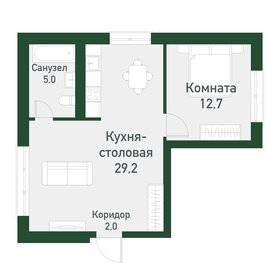 Квартира 48,9 м², 1-комнатная - изображение 1