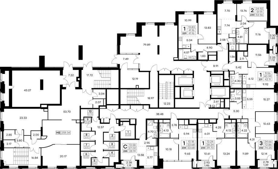 33 м², апартаменты-студия 10 900 000 ₽ - изображение 124
