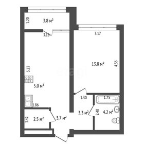 Квартира 46,7 м², 1-комнатная - изображение 1