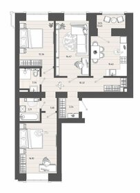 Квартира 78,3 м², 3-комнатная - изображение 2