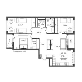 Квартира 91,8 м², 3-комнатная - изображение 1