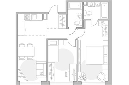 Квартира 64,9 м², 2-комнатная - изображение 1