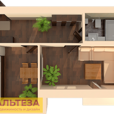 Квартира 61,1 м², 1-комнатная - изображение 3