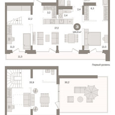 Квартира 165,9 м², 3-комнатная - изображение 3