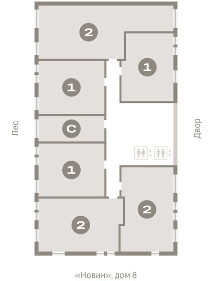 60 м², 2-комнатная квартира 7 450 000 ₽ - изображение 72