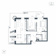 Квартира 90 м², 1-комнатная - изображение 2