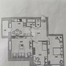 Квартира 78 м², 3-комнатная - изображение 1