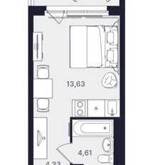 Квартира 22,9 м², студия - изображение 5