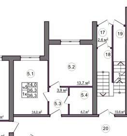 Квартира 36,3 м², 1-комнатная - изображение 1