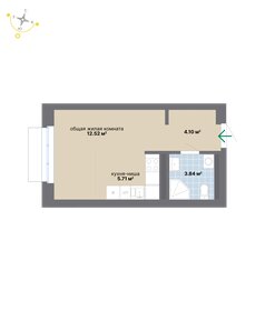 Квартира 26,2 м², студия - изображение 2