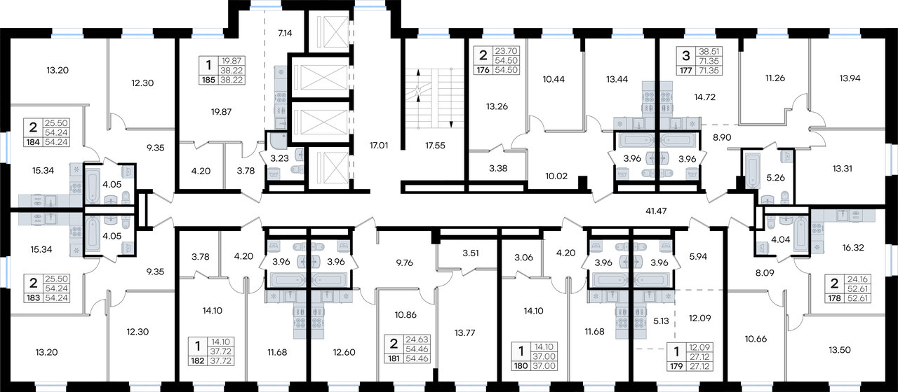 38,2 м², 1-комнатная квартира 7 858 822 ₽ - изображение 40